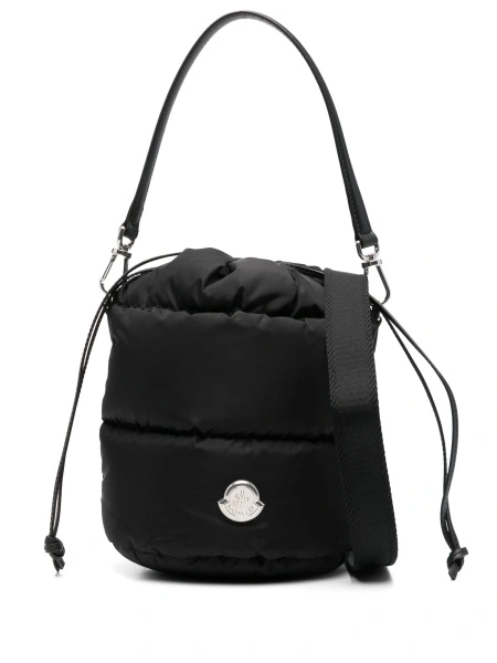 Geanta de mana Moncler neagra din poliamida
