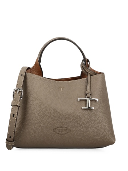 Geanta de mana TOD'S gri din piele