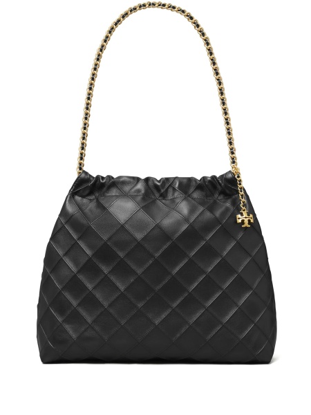 Geanta de mana Tory Burch fleming neagra din piele