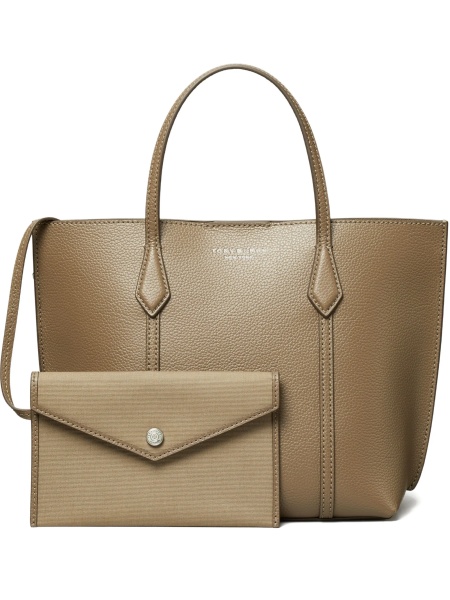Geanta de mana Tory Burch maro din piele