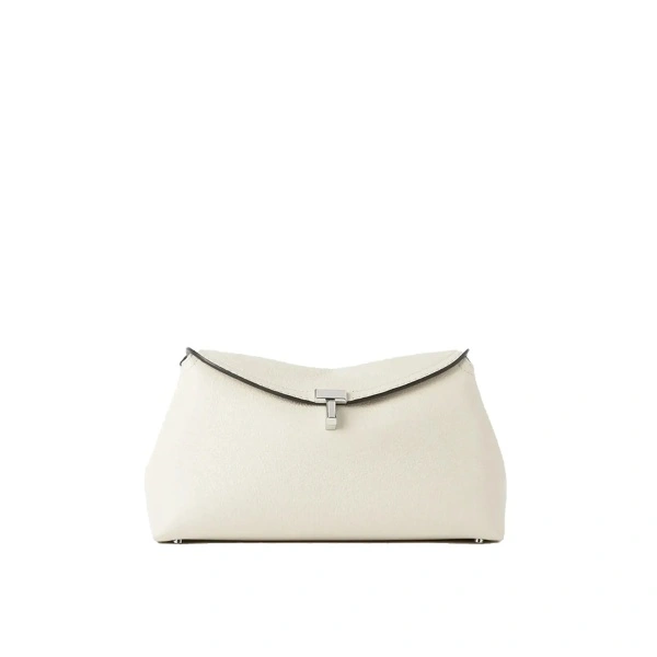 Geanta de mana TOTÊME TOTEME T-lock Leather Clutch Bag