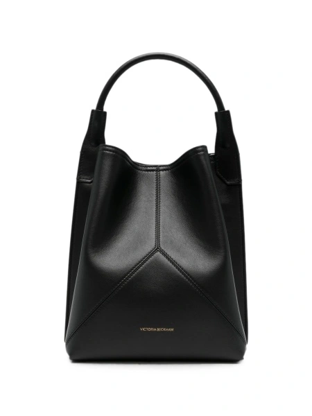 Geanta de mana Victoria Beckham neagra din piele