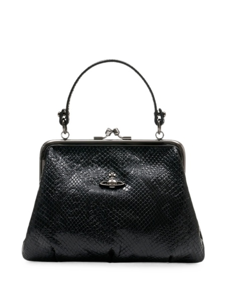 Geanta de plaja Vivienne Westwood neagra din piele