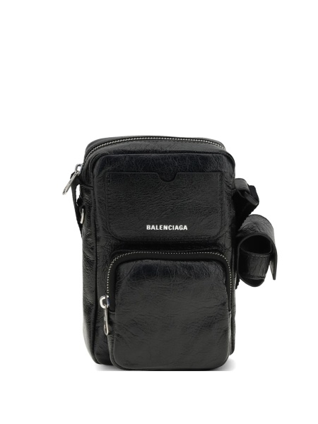 Geanta de umar Balenciaga neagra din piele