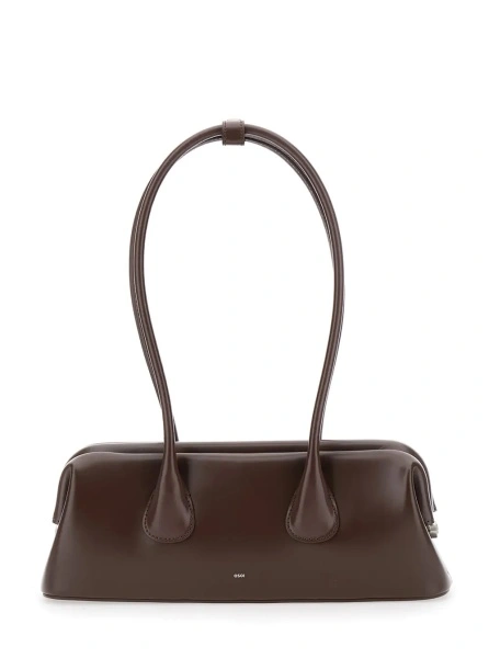 Geanta de umar BOATWIDE MINI shoulder bag in leather and brown color unisex