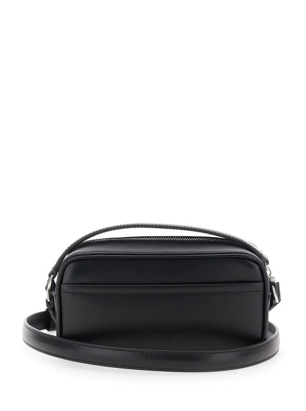 Geanta de umar Crossbody bag LE BANETO with elegant design in Black leather for women