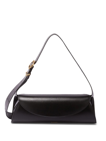 Geanta de umar Jil Sander neagra din piele