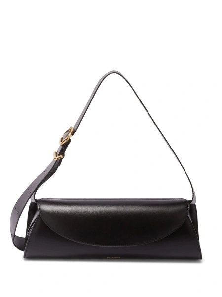 Geanta de umar Jil Sander neagra din piele