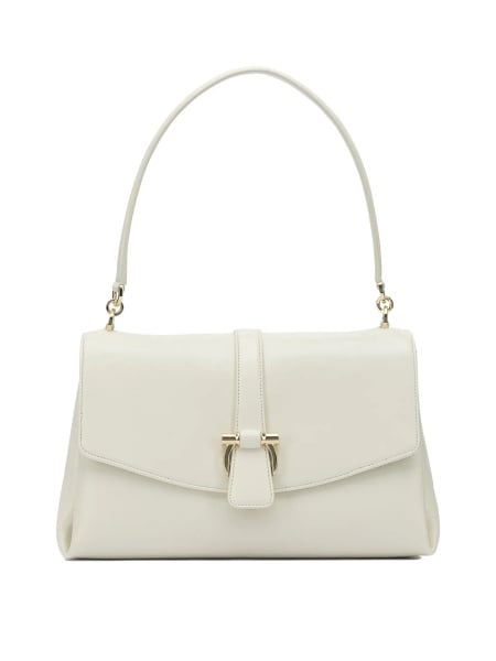 Geanta de umar Leather shoulder bag with flap
