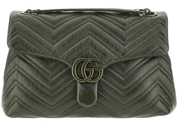 Geanta de umar Matelassé leather medium 'GG Marmont' bag