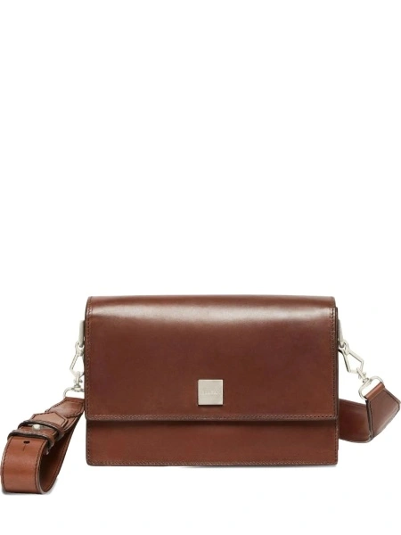 Geanta de umar Max Mara maro din piele