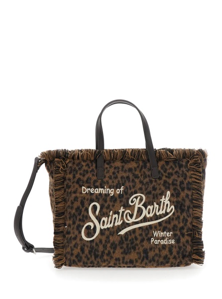 Geanta de umar Shoulder bag COLETTE FELT N with patch and logo in Tech Fabric, brown, unisex