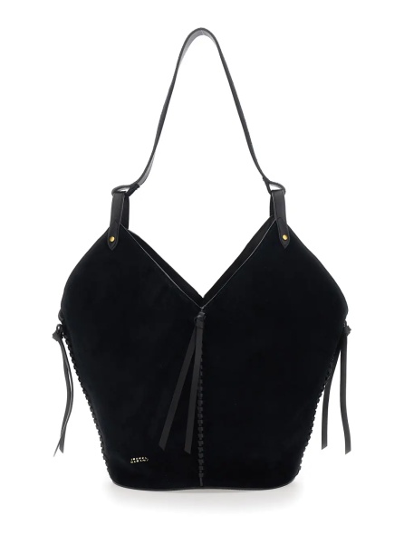 Geanta de umar Shoulder Bag 'Tampa' with Single Strap and Suede Knot Detail for Women