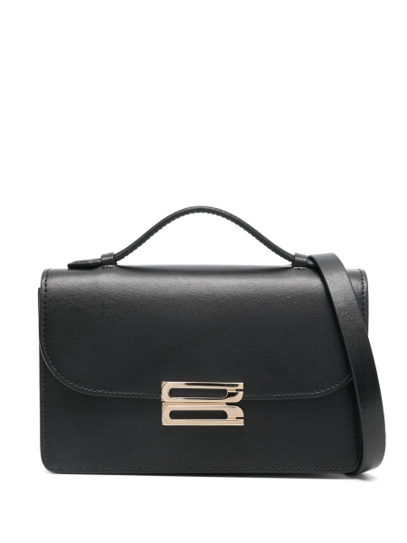Geanta mini Victoria Beckham neagra din piele