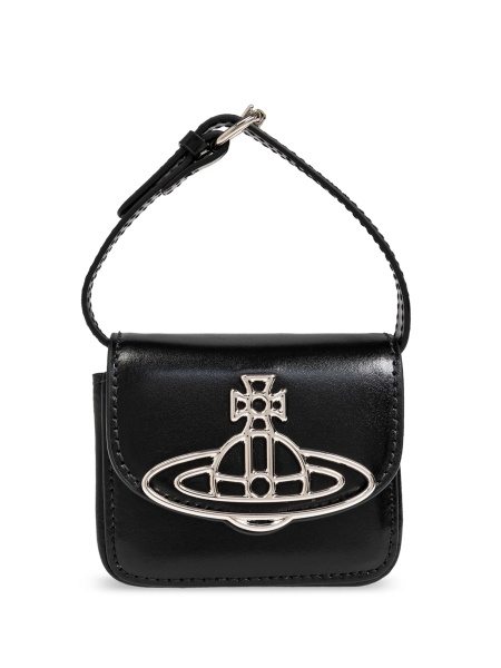 Geanta mini Vivienne Westwood neagra din piele
