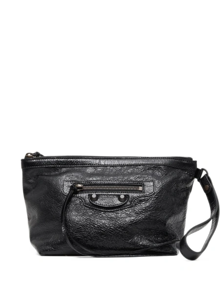 Geanta plic Balenciaga neagra din piele