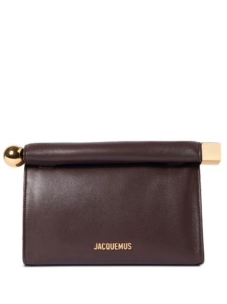 Geanta plic JACQUEMUS Rond Carré maro din piele