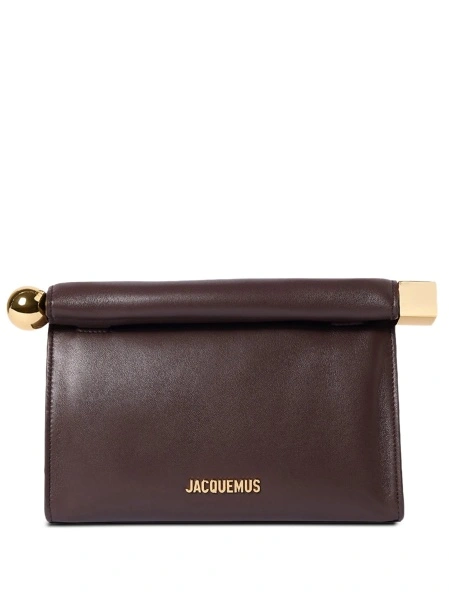 Geanta plic JACQUEMUS Rond Carré maro din piele