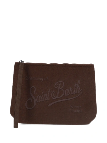 Geanta plic Mc2 Saint Barth maro din lana si polyester