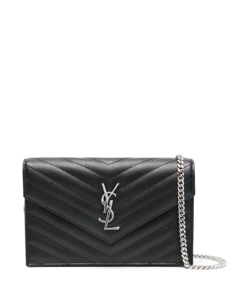 Geanta plic Saint Laurent Envelope neagra din piele
