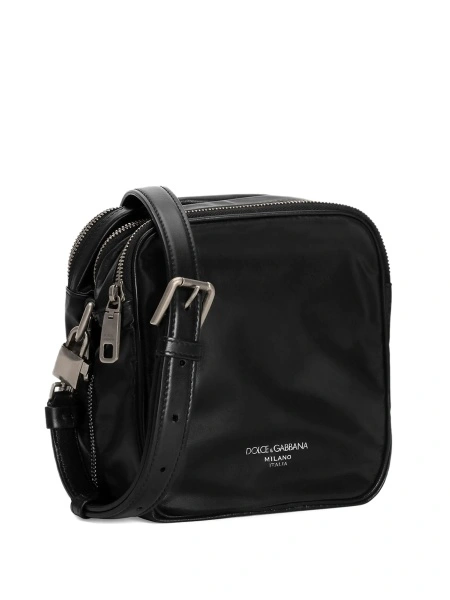 Geanta tip postas Dolce & Gabbana neagra din piele