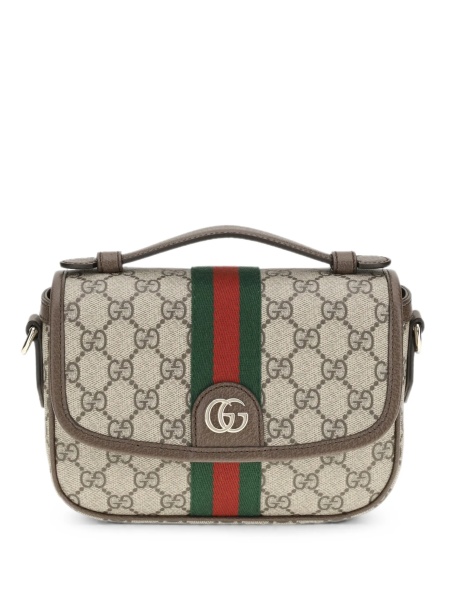 Geanta tip postas Gucci neutra din material textil