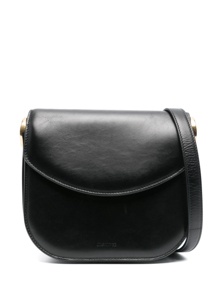 Geanta tip postas Jil Sander neagra din piele
