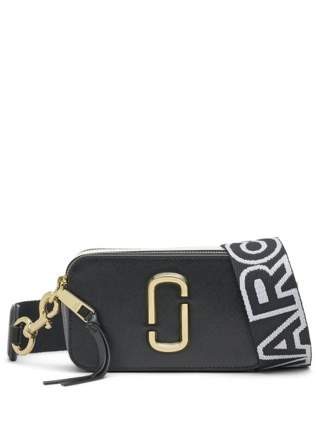 Geanta tip postas Marc Jacobs snapshot neagra din piele