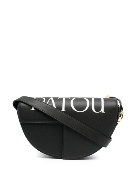 Geanta tip postas Patou neagra din piele