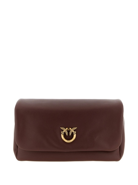 Geanta tip postas Pinko rosie din piele