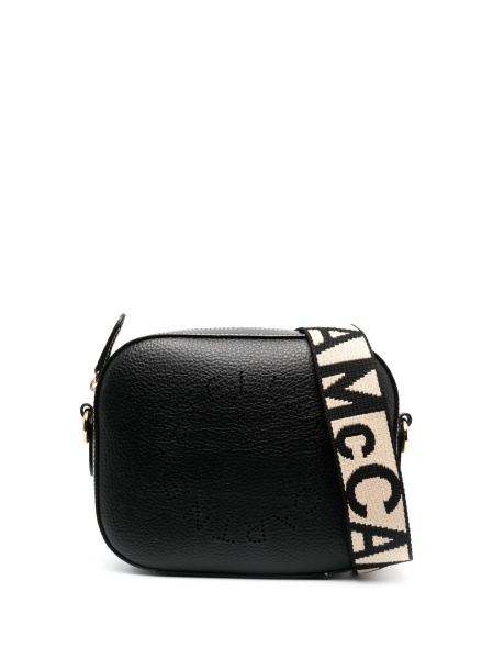 Geanta tip postas Stella McCartney neagra din poliamida si poliuretan