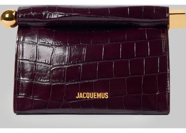 Genti Dark Burgundy Rond Carré Bag