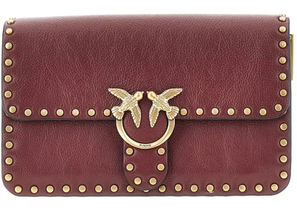 Genti Small 'Love One Slouchy' bag with studs