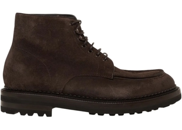 Ghete Suede lace-up boots