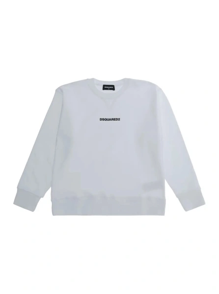 Hanorac DSQUARED2 alb din bumbac