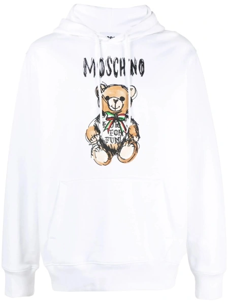 Hanorac Moschino alb