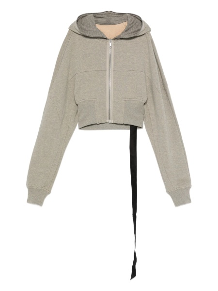 Hanorac Rick Owens gri din bumbac organic si polyester