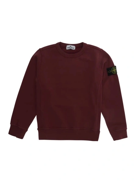 Hanorac Stone Island rosu din bumbac