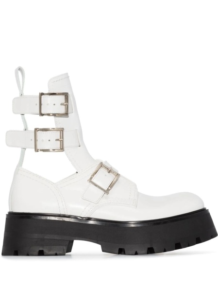Incaltaminte Alexander McQueen alba din piele