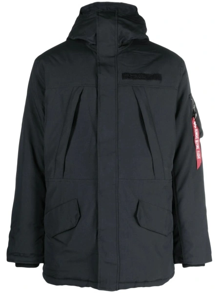 Jacheta Alpha Industries neagra din nylon