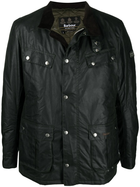 Jacheta Barbour verde din bumbac