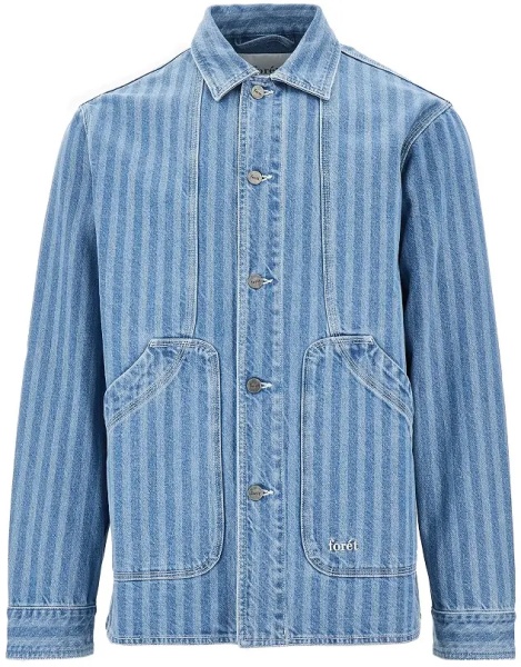 Jacheta 'Berry' striped denim overshirt