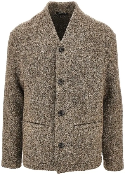 Jacheta Bouclé wool-blend jacket