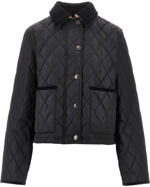 Jacheta Burberry neagra din nylon