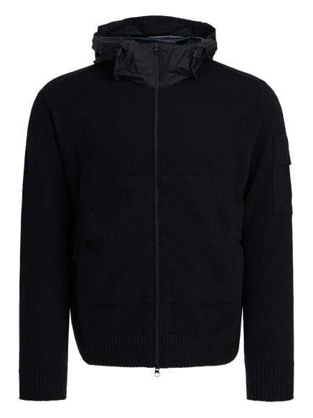 Jacheta C.P. Company neagra din lana si polyester