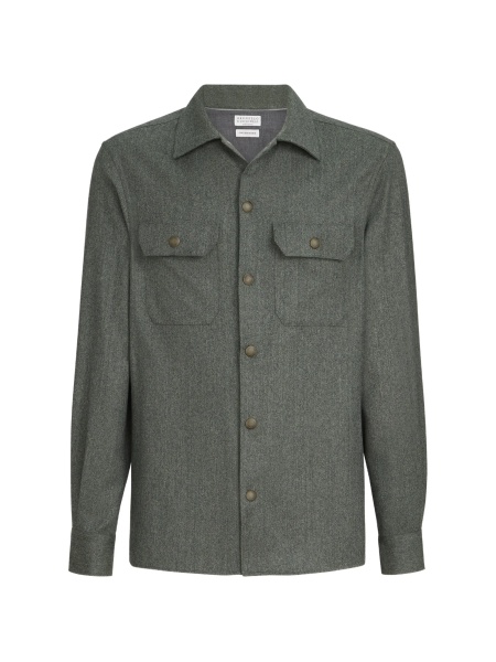 Jacheta camasa Brunello Cucinelli verde