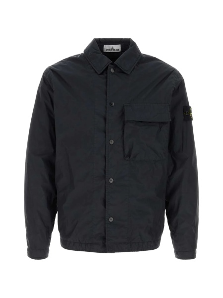 Jacheta camasa Stone Island albastra