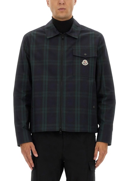 Jacheta Checked Cotton Gabarine Shirt Jacket