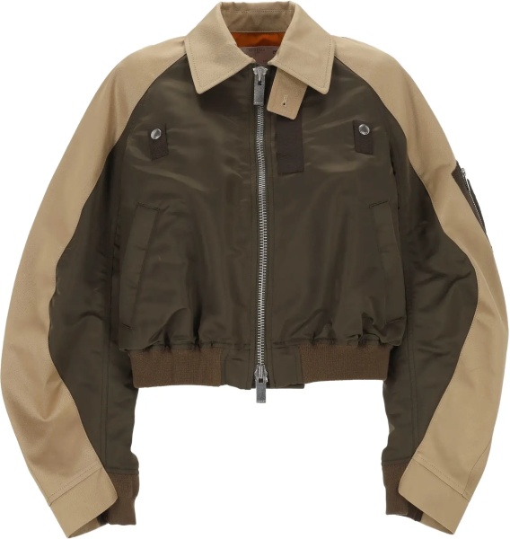 Jacheta Cotton and nylon Bomber Jacke