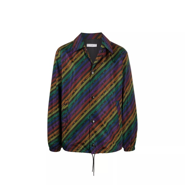 Jacheta Givenchy Rainbow Chain Nylon Jacket